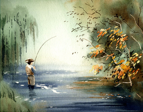 Fly Fishing - Prints – Tagged watercolor – djrogersart.com